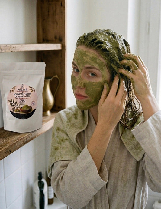 Poudre de Sidr (Jujubier) Bio au Curcuma du Maroc | Soin Cheveux & Visage - Maison Pureté