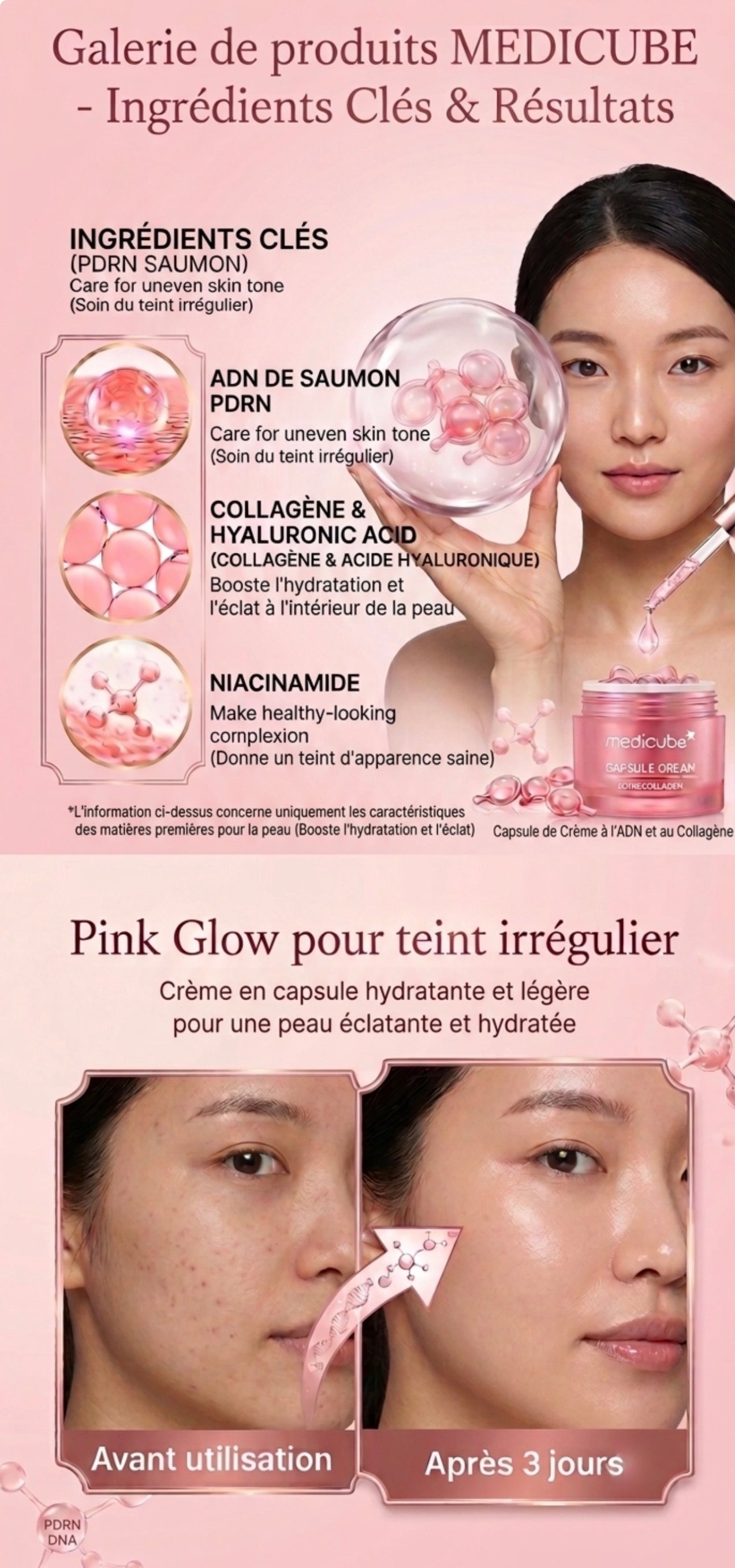 ✨ Medicube ADN Saumon Capsule Collagène 55 g – Le secret de la K-Beauty pour une peau éclatante