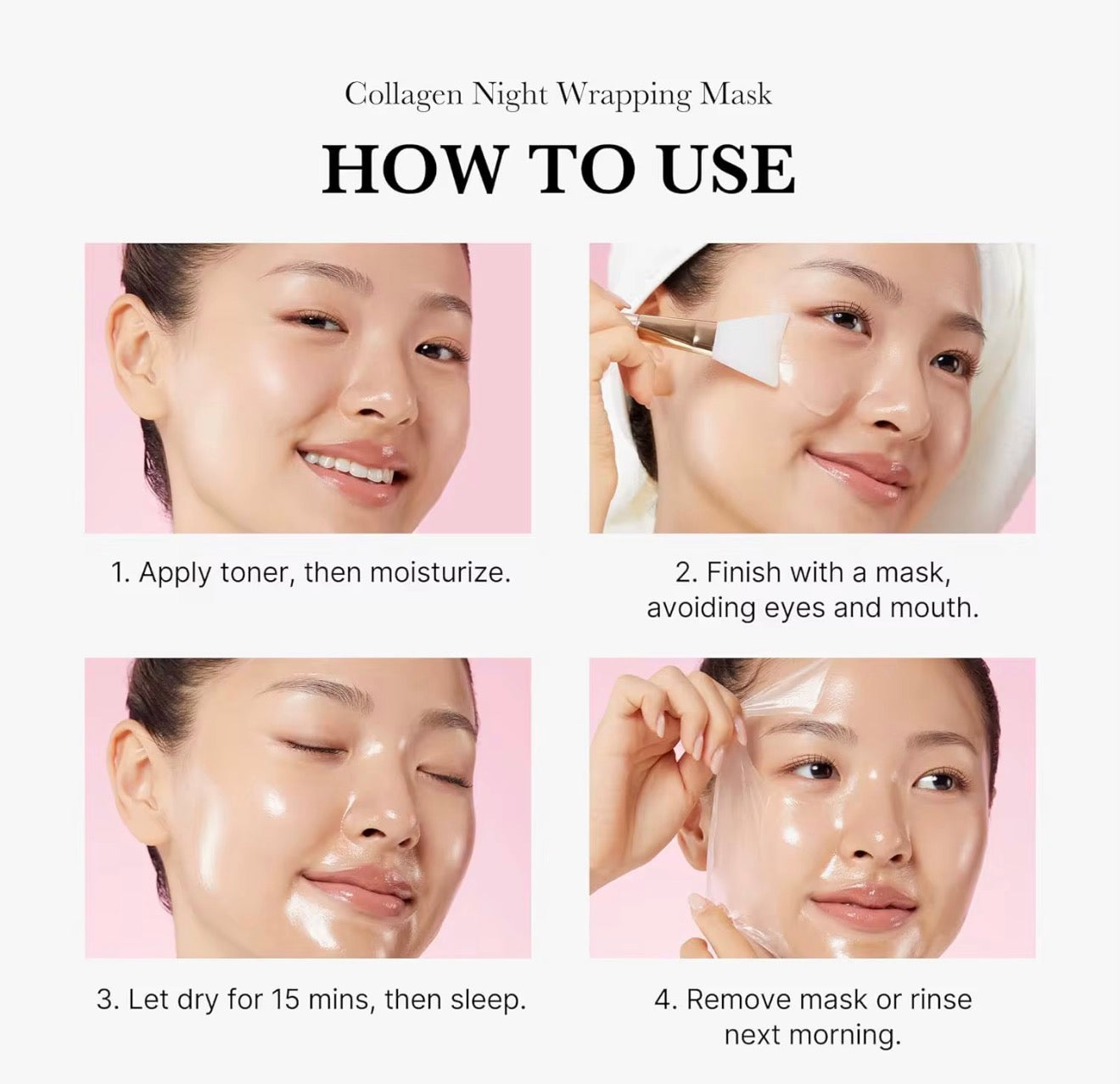 Medicube Collagen Night Wrapping Mask – Masque de Nuit Anti-Âge Enveloppant au Collagène 75 ml