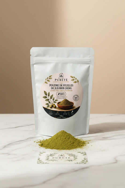 Poudre de Sidr Jujubier bio au curcuma, soin cheveux et visage