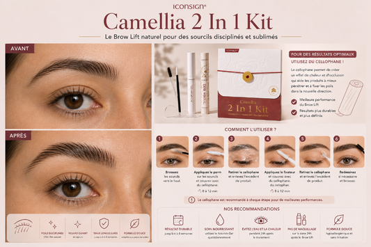 Camellia 2 in 1 Brow Lift Glownly - résultat sourcils sublimés