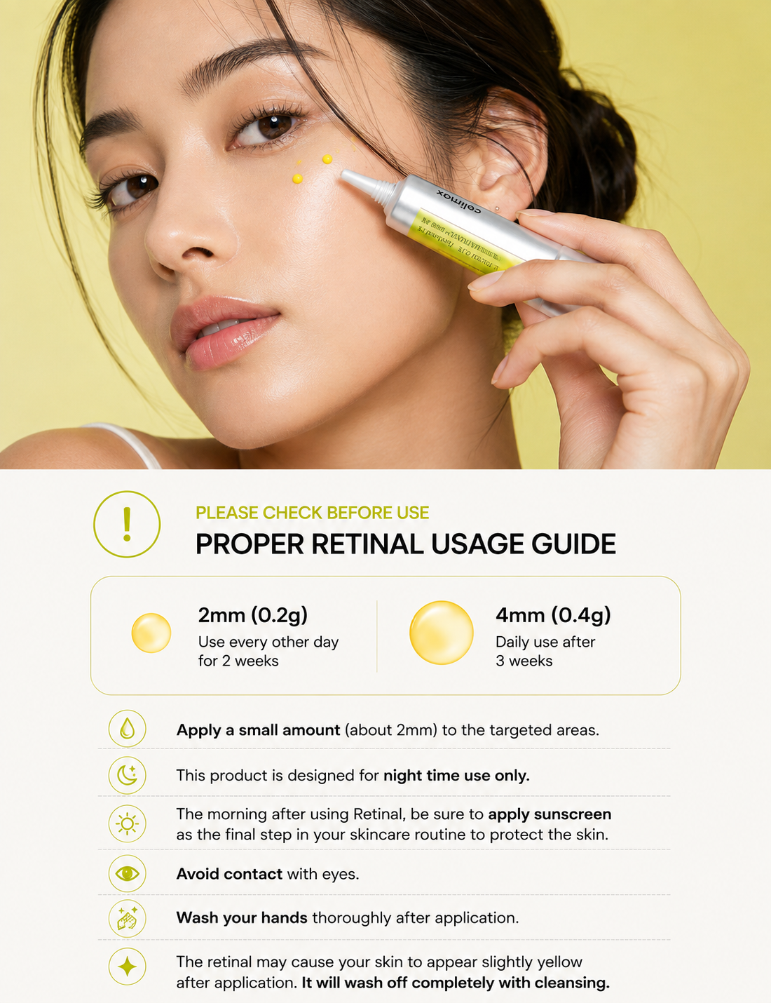 Celimax The Vita-A 3% Retinal Shot Tightening Booster   — Sérum Anti-Âge 30 g / eye cream & visage