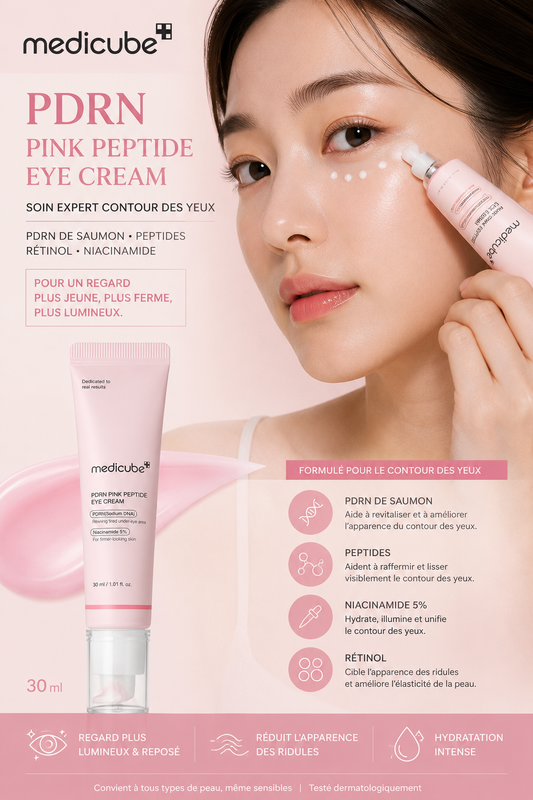 Medicube PDRN Pink Peptide Eye Cream - soin contour des yeux