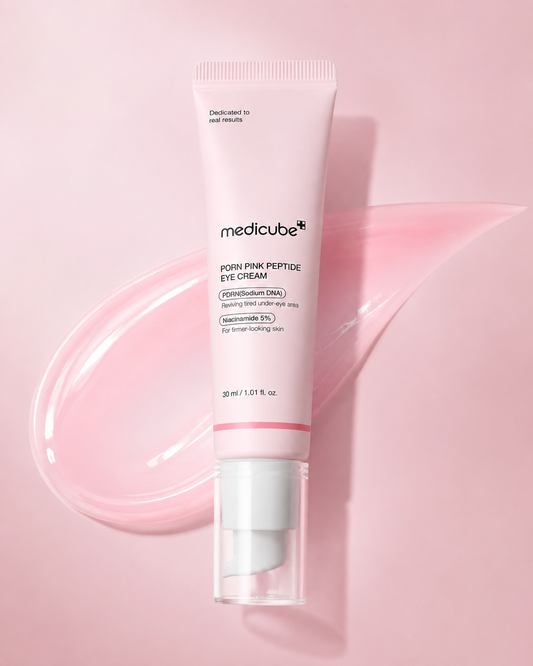 Medicube PDRN Pink Peptide Eye Cream - texture et application