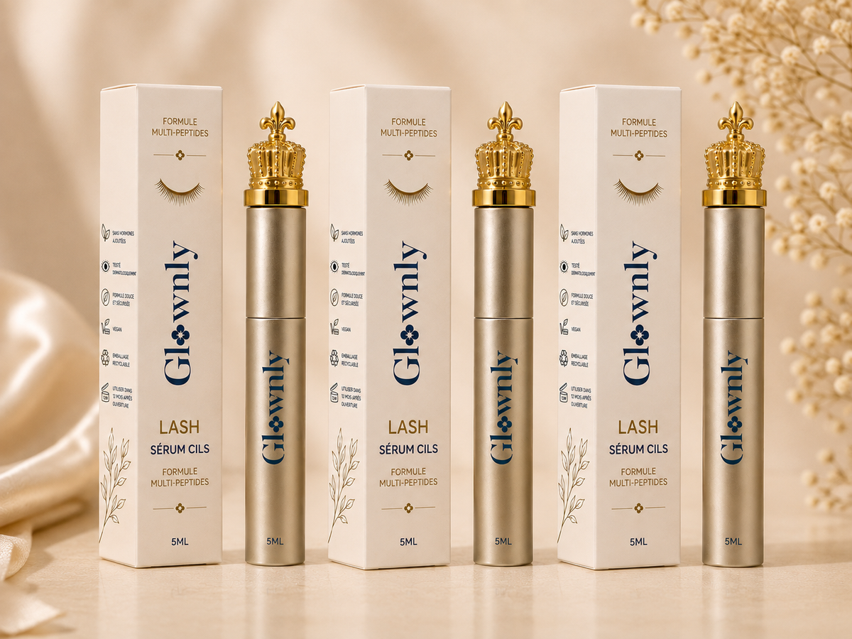 Sérum cils GLOWNLY, rituel du soir